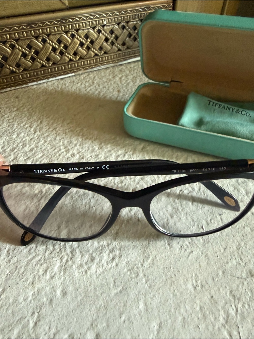 Tiffany & Co. Black Cat-Eye Women's Eyeglass Frames